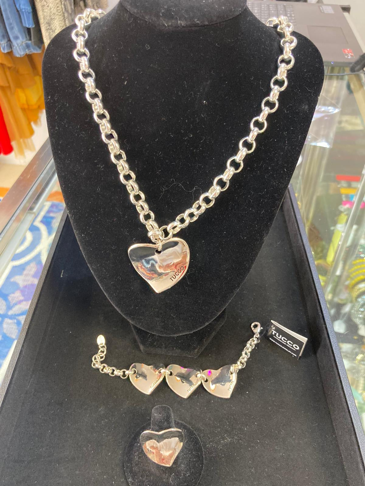 Habibi Heart (Pulsera Plateada) Línea Española Tucco