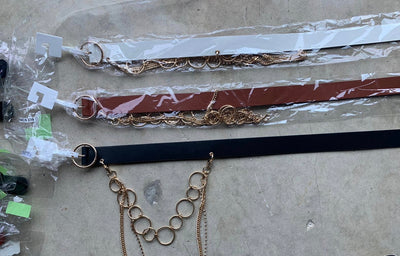 Hermosas Correas con cadenas estilizadas
