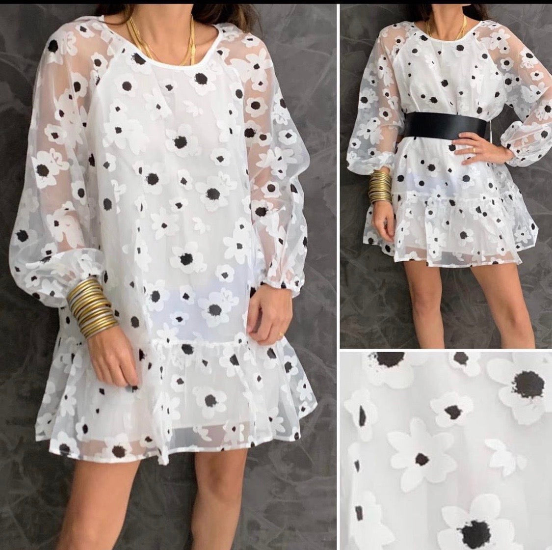 Organza Dress (White)