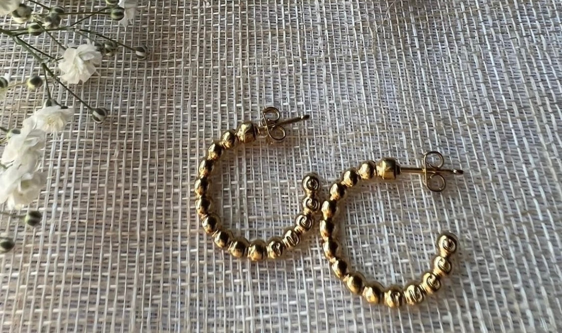 Simplicity Earrings Tucco (Gold)