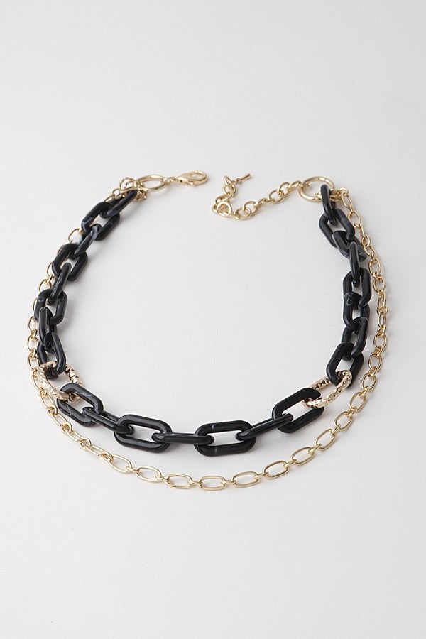 Two Tone Chain Necklace