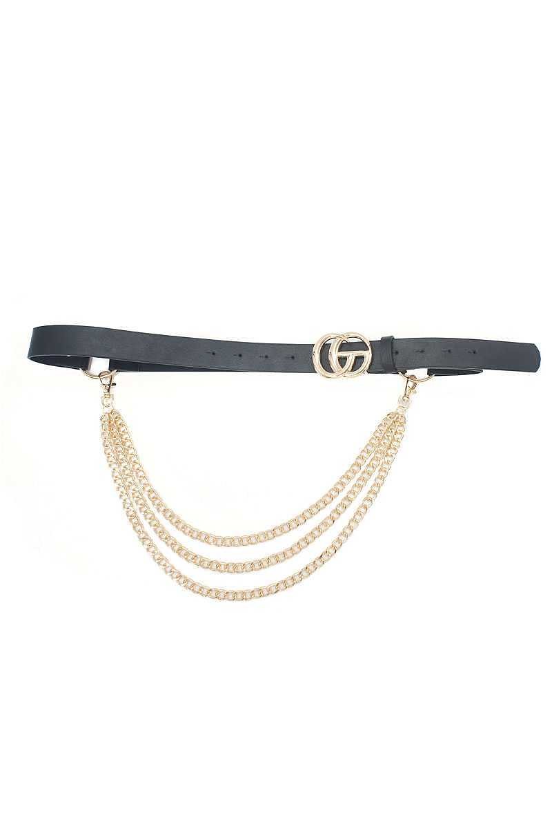 Gold GG Belt (Black & Brown)- Cadenas