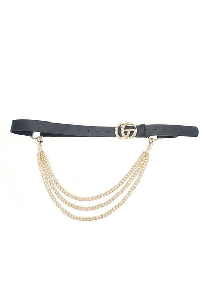 Gold GG Belt (Black & Brown)- Cadenas