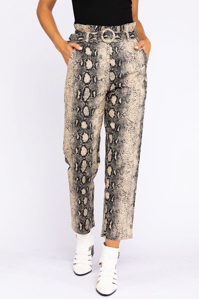 Snake Print Pants