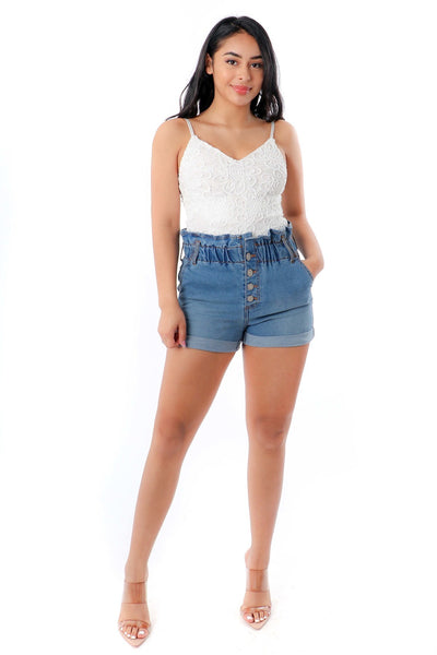 Pocket Short Denim