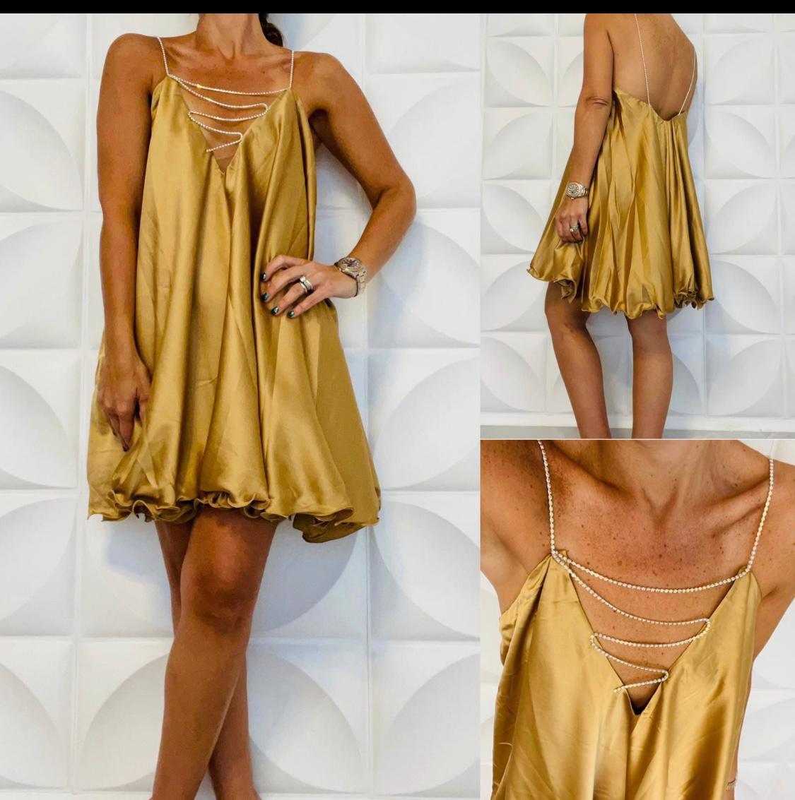 Mariah Dress Gold