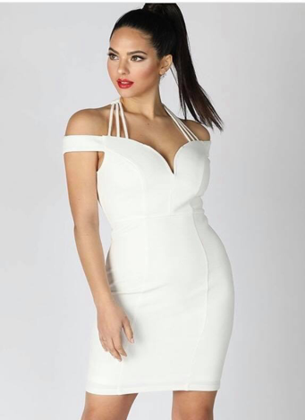 Strappy Halter Neck Dress