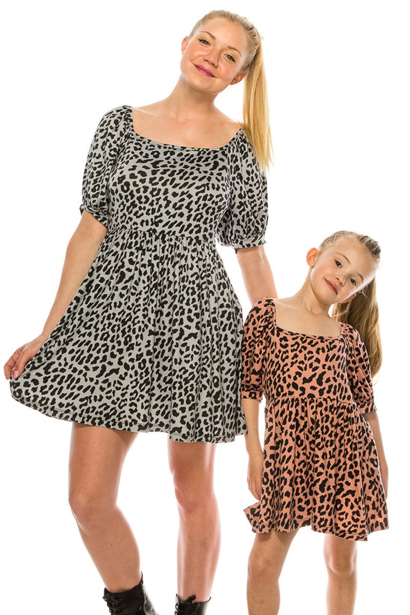 MOMMY & ME LEOPARD DRESS